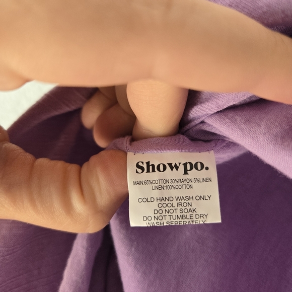 Showpo 6 Knot Front Midi Skirt in Lilac - Picture 8 of 8